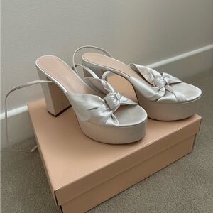 Loeffler Randall Women's Roz Ankle Strap Platform High Heel Sandals